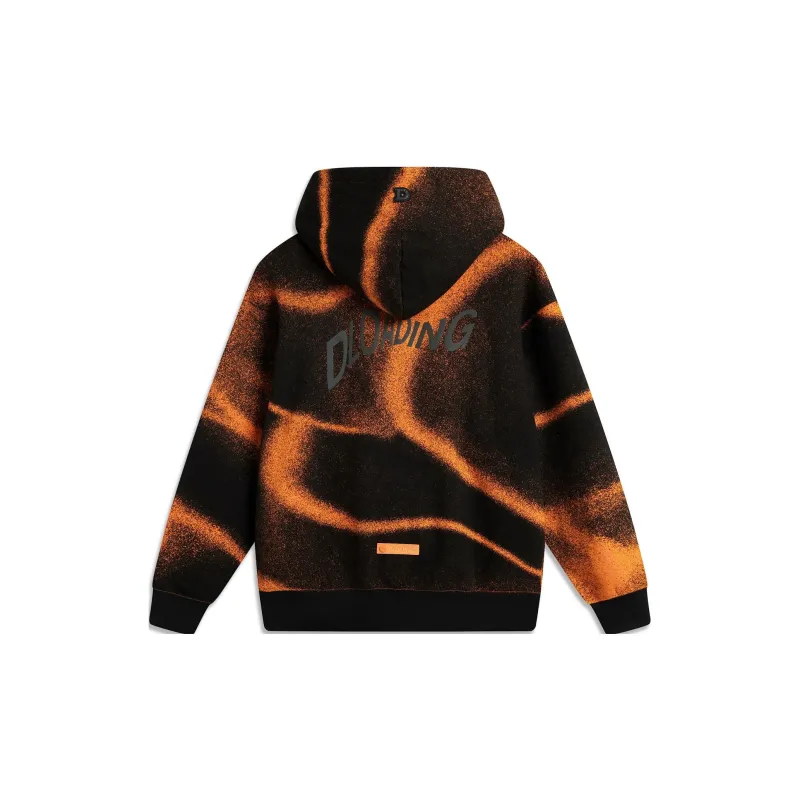 LiNing Wade Collection Sweatshirt Unisex Black Fragrant Orange-1