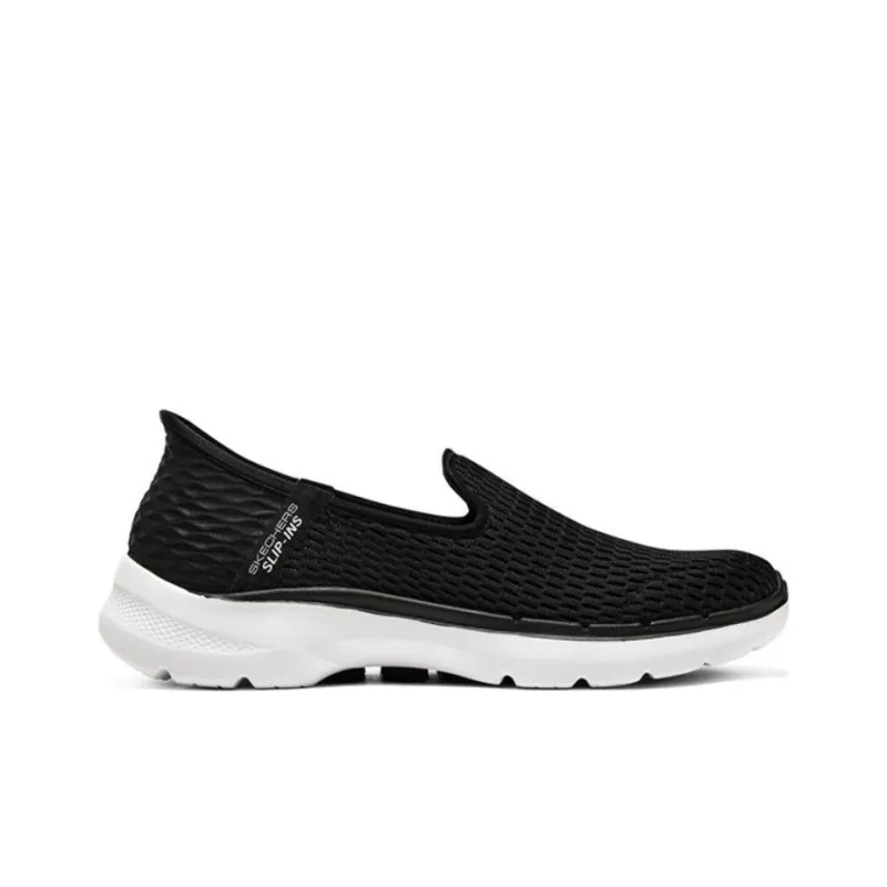 Skechers Go Walk 6 Shoes 'Black White' Women's-1
