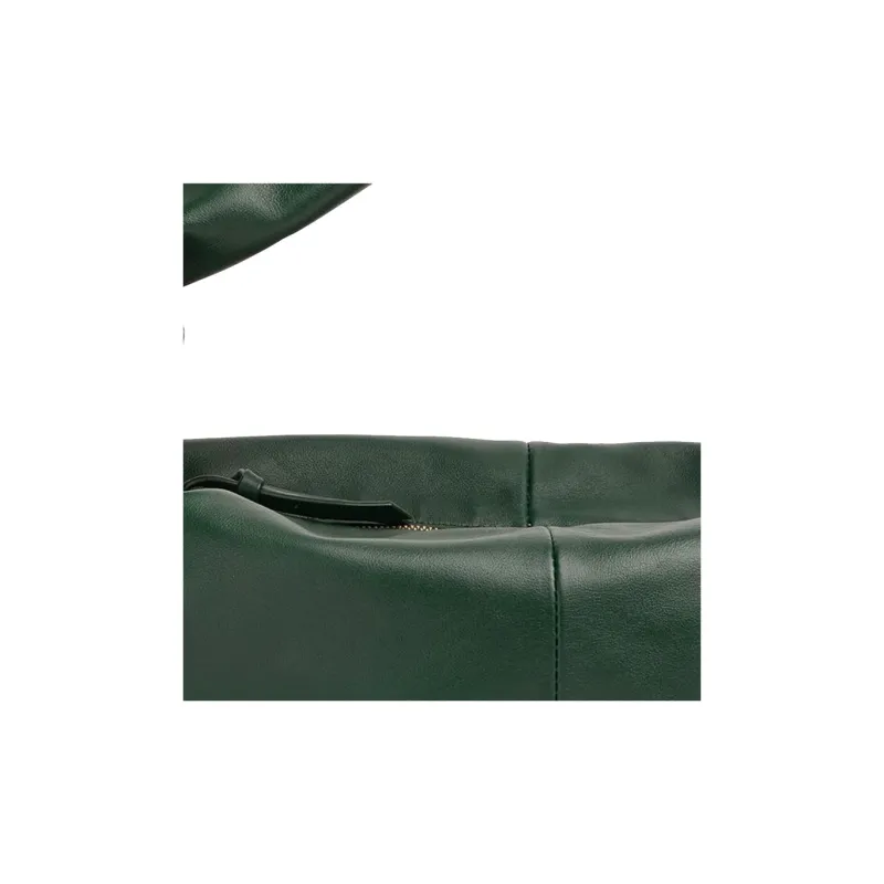 Bottega Veneta Knot Cow Leather Handbag Clutch Mini Women's Dark Green-3