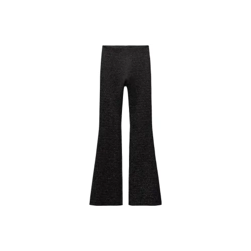 ZARA Knitted Sweatpants Women's Black