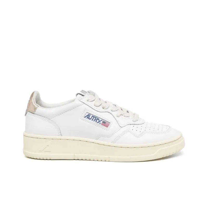 AUTRY Medalist Leather Low 'White Gold'-1