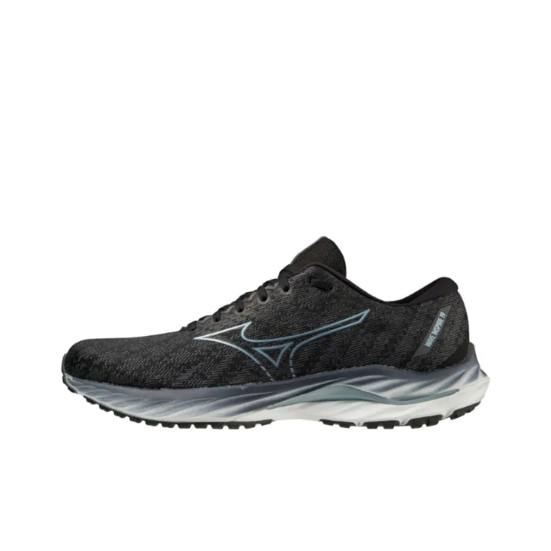 Mizuno Wave Inspire 19 Super Wide 'Black Illusion Blue'-0
