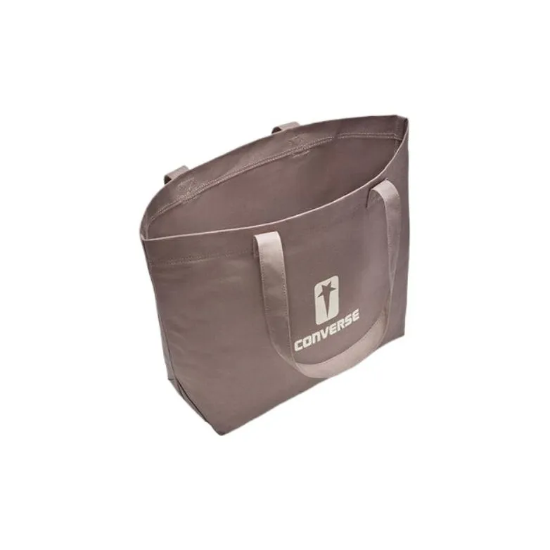 Converse DRKSHDW Collaboration Cotton Canvas Tote Bag Shopping Bag Canvas Bag Handbags Regular Unisex Dusty Gray-3