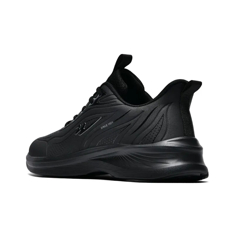 Binary Low Top Running Shoes Men's Black Warrior-4