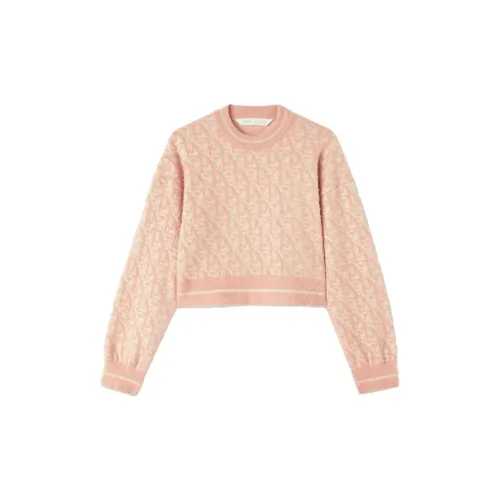 PALM ANGELS Monogram-jacquard Cropped Jumper