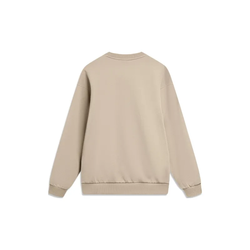 LiNing Phil Hackett Collaboration Collection Sweatshirt Unisex Light Brown Glaze-1