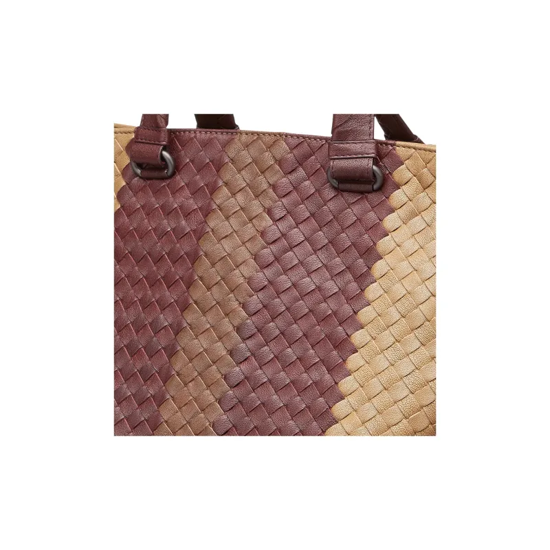 Bottega Veneta Sheepskin Crossbody One Shoulder Handbags Women's Brown-3