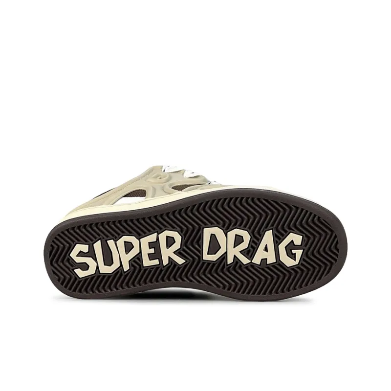 LuzaoT SUPER DRAG Low-Top Skateboard Shoes Unisex Mocha-5