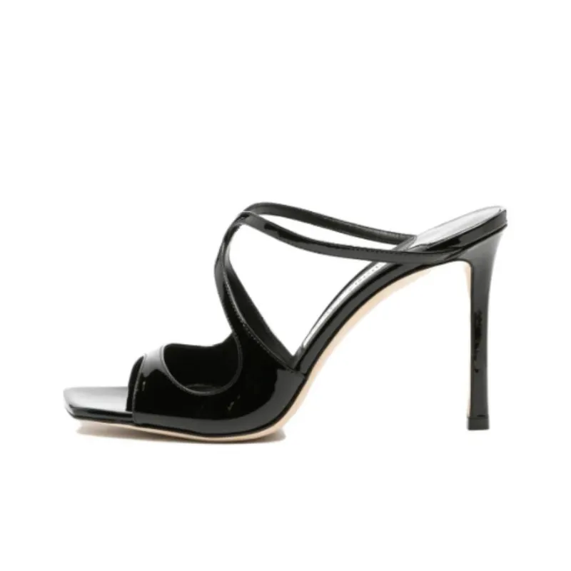 Jimmy Choo Anise 95mm Cut-out Patent Mules-0