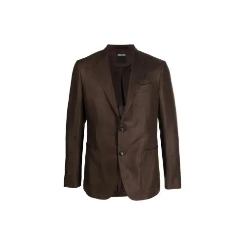 Ermenegildo Zegna Business Suits Men Chocolate