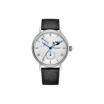 Sea Gull Masterpiece Collection Automatic Mechanical Movement Genuine Leather Strap Watch Men's Watches White Dial