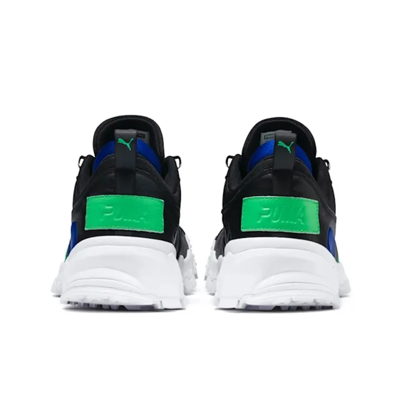 PUMA Trailfox Leather Black Green Blue-3