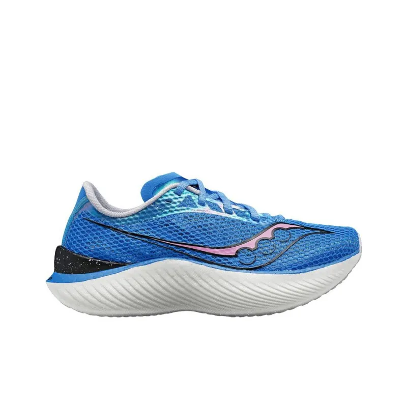 Saucony Endorphin Pro 3 Cushioned Wear Resistant Waterproof And Breathable Low Top Running Shoes Women's Blue-1
