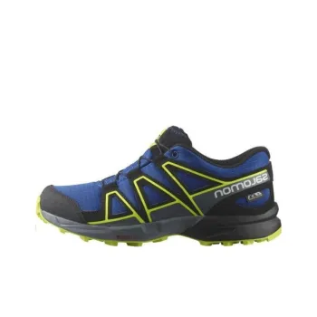 SALOMON CROSS SPEEDCROSS Slip Resistant, Abrasion Resistant, Breathable Low Top Outdoor Shoes Unisex Black Blue