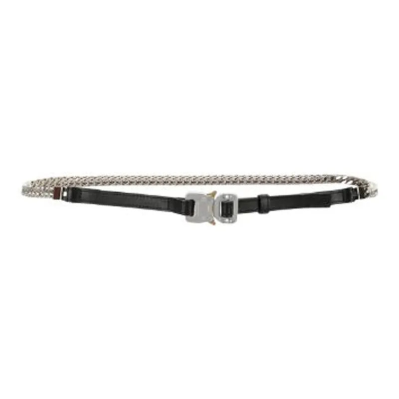 1017 ALYX 9SM Chain Leather Leather Belts Men's Black-0