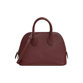 HERMES Bolide Cow Leather Bowling Bag Shoulder Bag Crossbody Bag Handbag Mini Women's Hermès Red/Rose Pink Multicolor