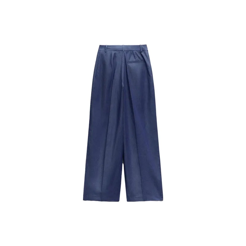 ZARA Casual Pants Women's Indigo-1