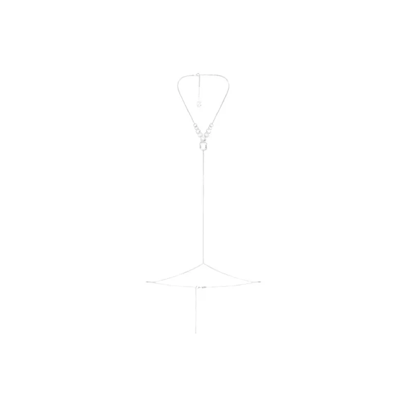 Swarovski Skims Stainless Steel Body Chains Women's Silver-0