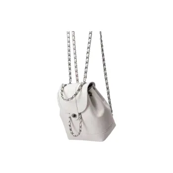 LOUIS ROYALN PU Backpack Women's White/Black/Red/Luminous Silver/White & Black
