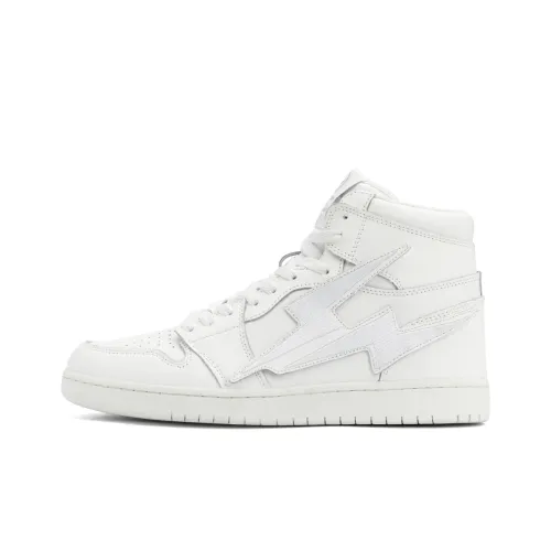 Fragment Design Skateboard Shoes Unisex High-Top White