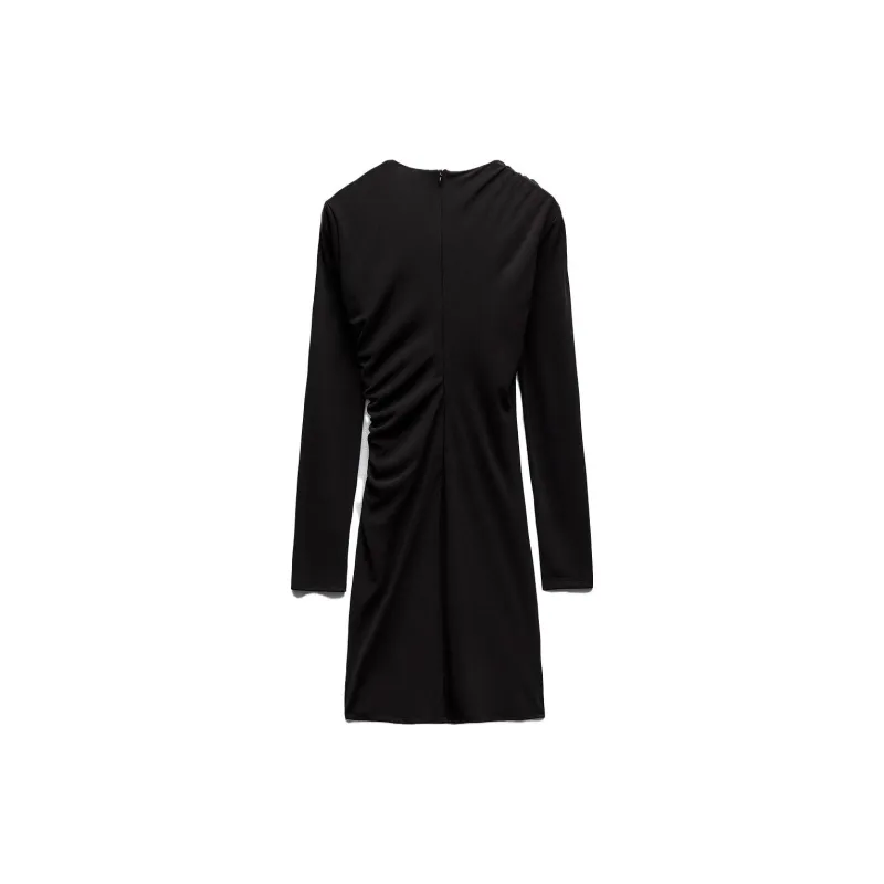 ZARA Long Sleeved Dress Women's Black-1