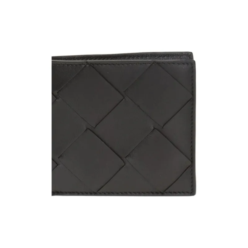 Bottega Veneta Intreccaito Bifold Wallet Black-5