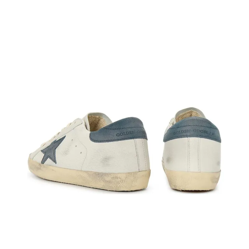 Golden Goose Super Star White Blue Suede-5