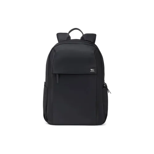 SEPTWOLVES Fabric Laptop Backpack Medium Size Unisex Black