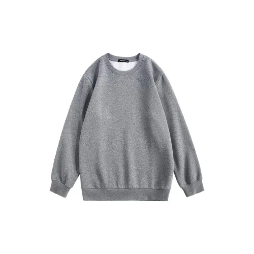 JEANSWEST Sweatshirts Unisex Dark Heather Gray