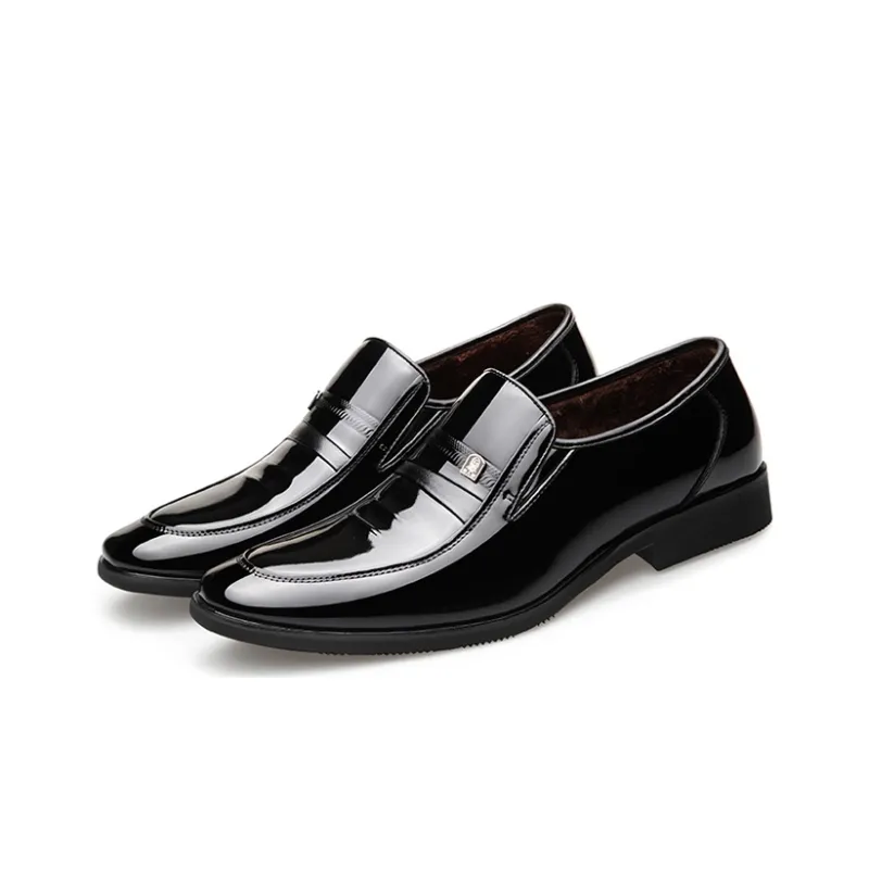 LAORENTOU Dress Shoes Men Low Top Black-8