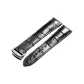 Silver Buckle Black Leather