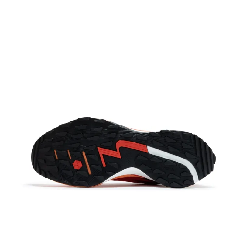 361° Rain Screen Cushioned Wear Resistant Water Resistant Low Top Running Shoes Men's Red Orange-4