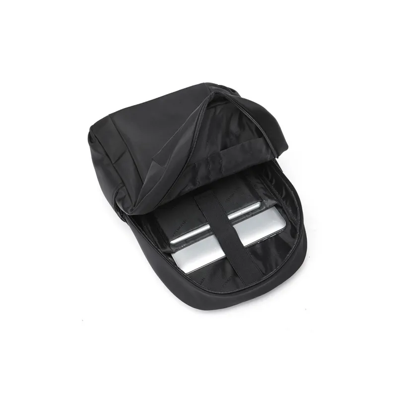 SEPTWOLVES Fabric Laptop Backpack Medium Size Unisex Black-3