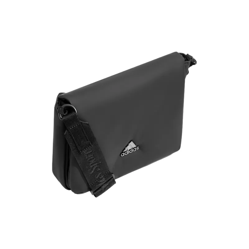 Adidas Polyurethane Messenger Bag Crossbody Bag Shoulder Bag Unisex Black-1