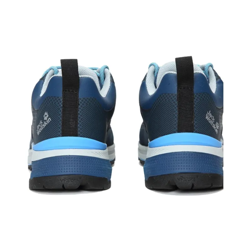 Jack Wolfskin Cushioned Wear Resistant Breathable Lightweight Low Top Running Shoes Women's Blue-3