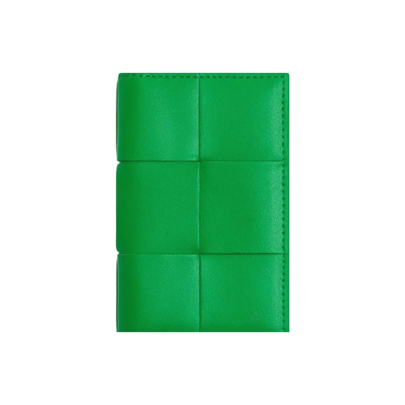 Bottega Veneta Cow Leather Wallet, Card Holder Men's Green-4