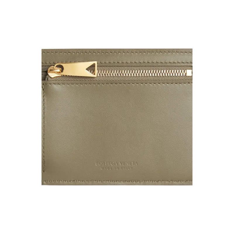 Bottega Veneta Sheepskin Card Holder Women's Taupe-4
