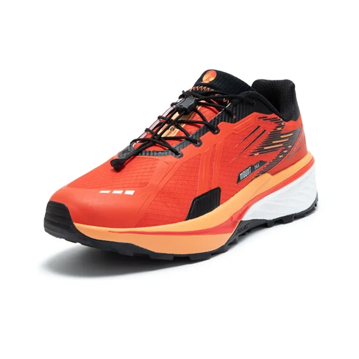 361° Rain Screen Cushioned Wear Resistant Water Resistant Low Top Running Shoes Men's Red Orange-1