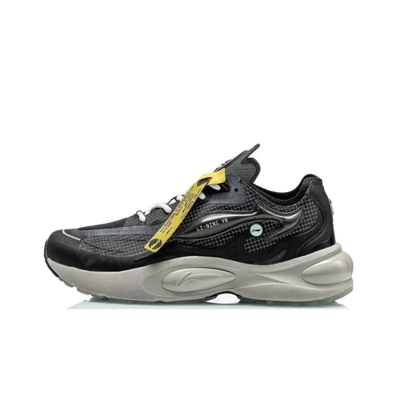 PFW X LiNing V8 1.5 Men's Running Shoes - Black/Gray-0
