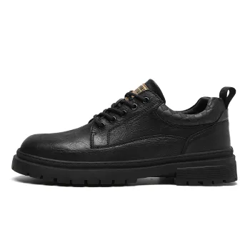 AOKANG Work Boots Men Low Top Brown/Black