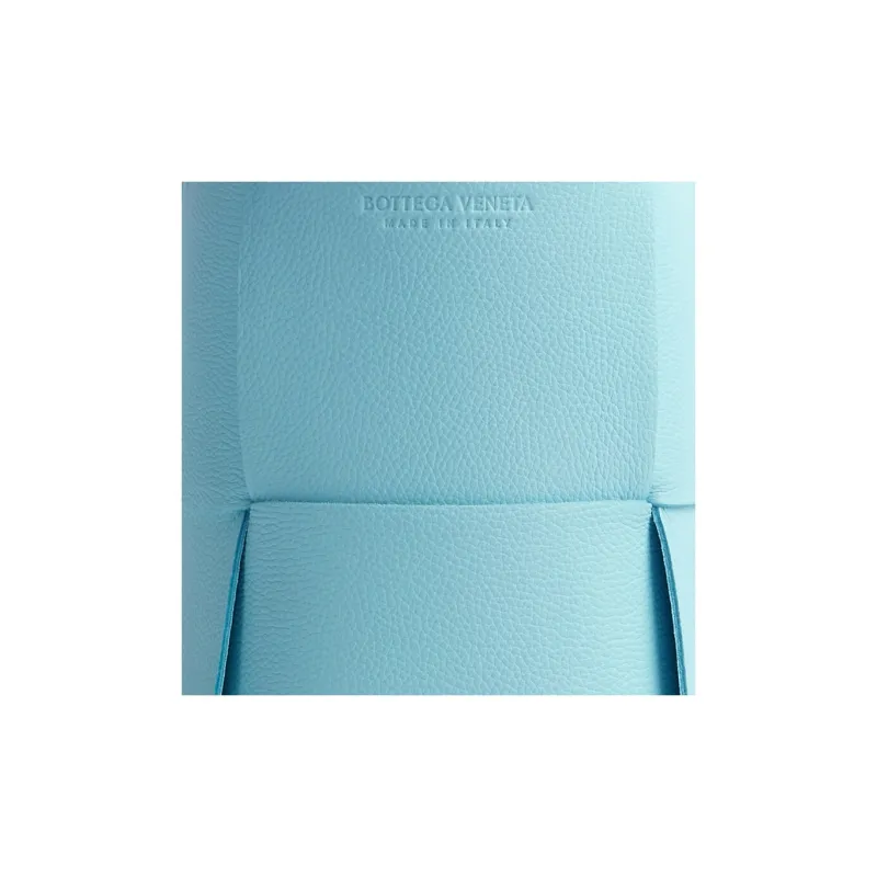 Bottega Veneta Calfskin Tote Bag, Shopping Bag, Handbag Trumpets Women's Light Blue-3