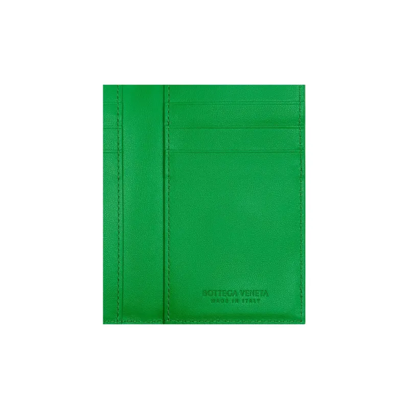 Bottega Veneta Cow Leather Wallet, Card Holder Men's Green-3