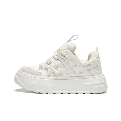 Kappa Anti Slip Wear Resistant Skateboard Shoes Unisex White