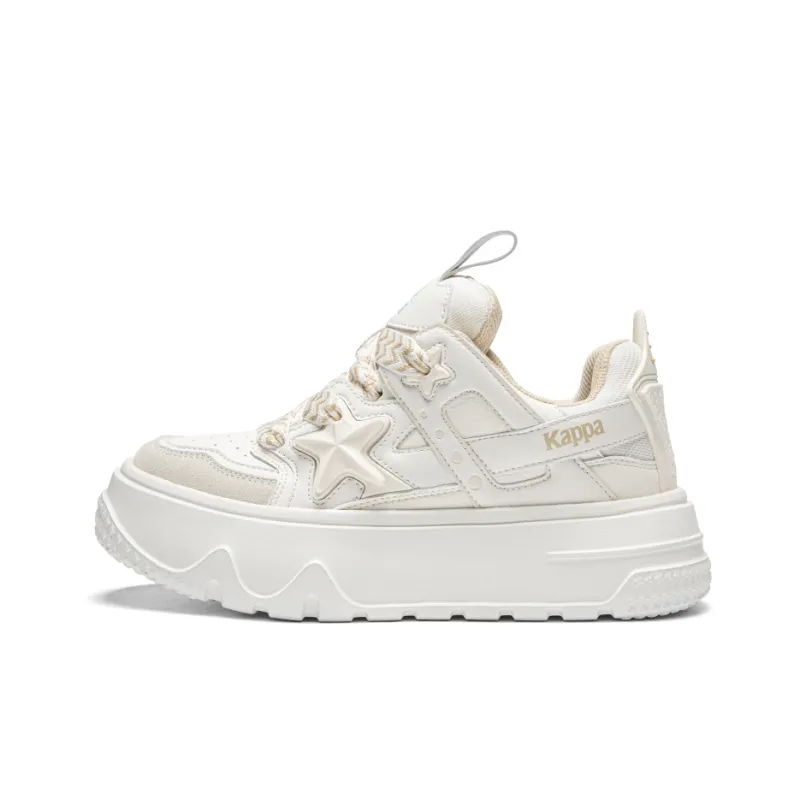 Kappa Anti Slip Wear Resistant Skateboard Shoes Unisex White-0