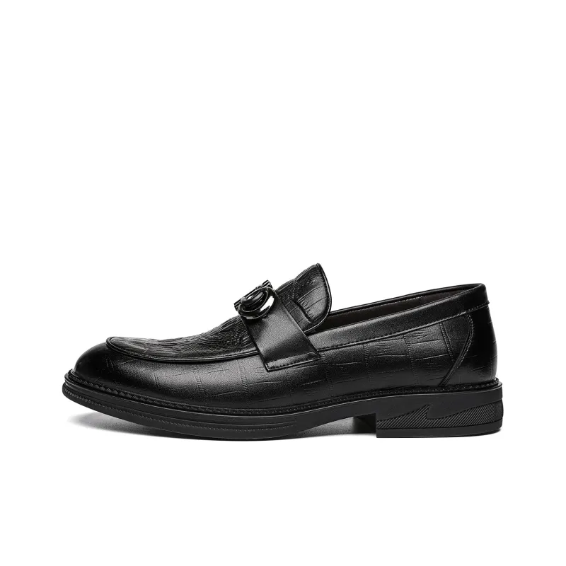 CHINT Loafers Men Low Top Black-0