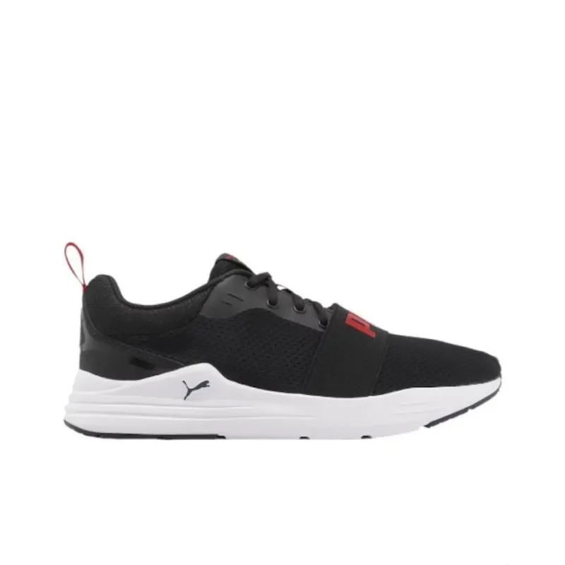 PUMA Wired Run 'Black High Risk Red'-1