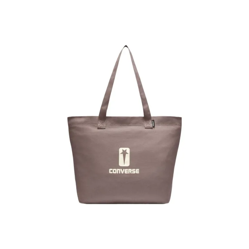 Converse DRKSHDW Collaboration Cotton Canvas Tote Bag Shopping Bag Canvas Bag Handbags Regular Unisex Dusty Gray-0