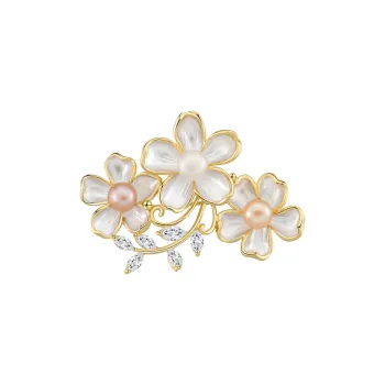Huaying Copper Brooches Women's