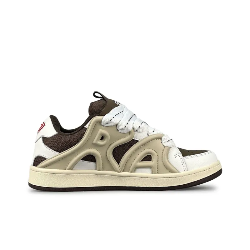 LuzaoT SUPER DRAG Low-Top Skateboard Shoes Unisex Mocha-1