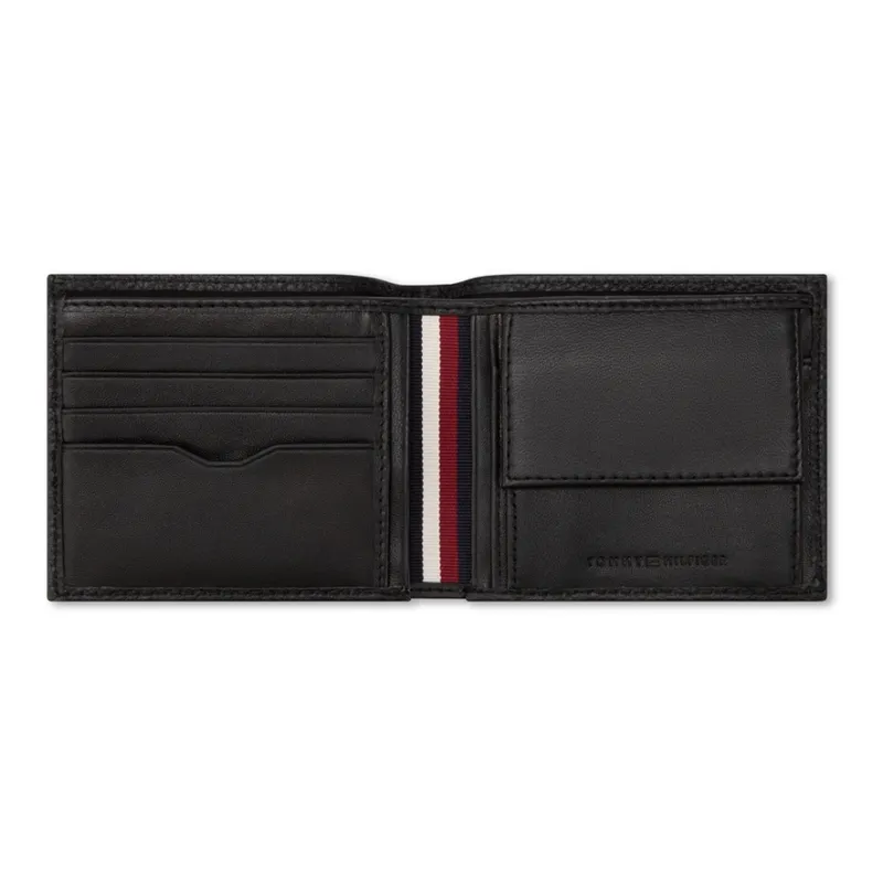 Tommy Hilfiger Cow Leather Wallet Regular Men's Black-3